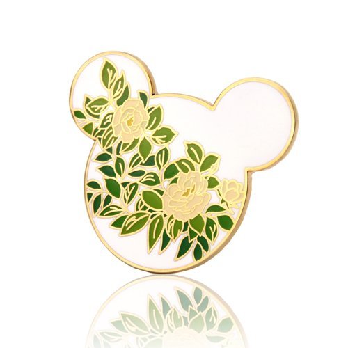 Hidden Mickey Camellia Flower Pins, Flower Pins