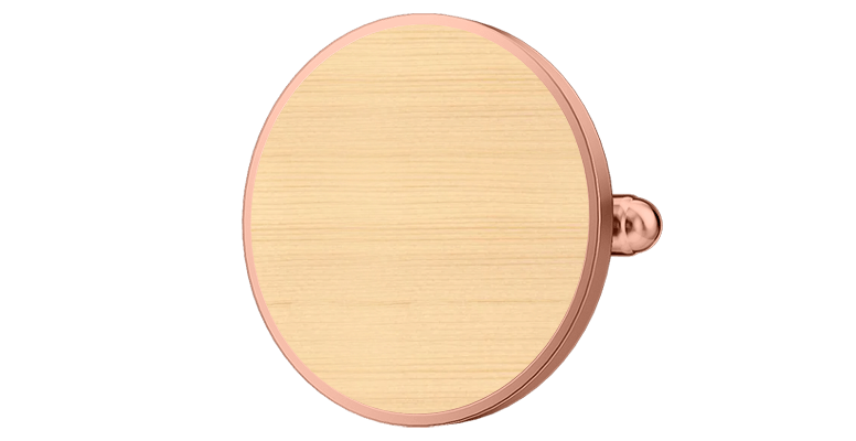 copper wood custom wedding cufflinks