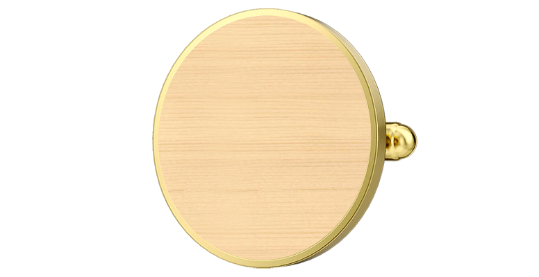 gold wood custom wedding cufflinks