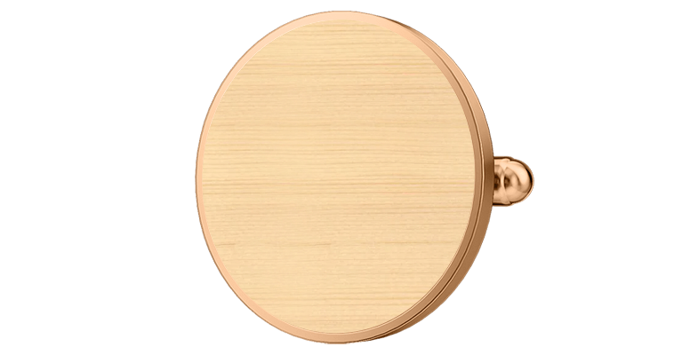 rose gold wood custom wedding cufflinks