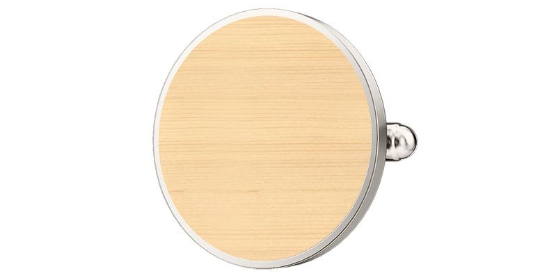 silver wood custom wedding cufflinks
