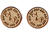 wood custom wedding cufflinks