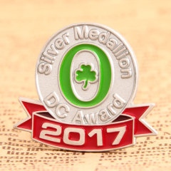 Silver Medallion Shirt Pins