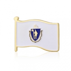 Massachusetts State Flag Pins