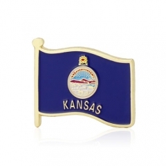 Kansas Flag Pins