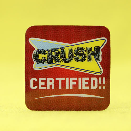 Custom Crush Certified Pins 