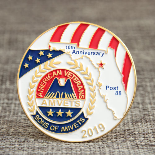 Custom American Veterans Pins