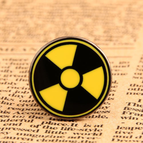 Radiation Symbol Enamel Pin