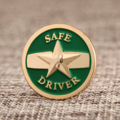 Safe Driver Enamel Lapel Pins