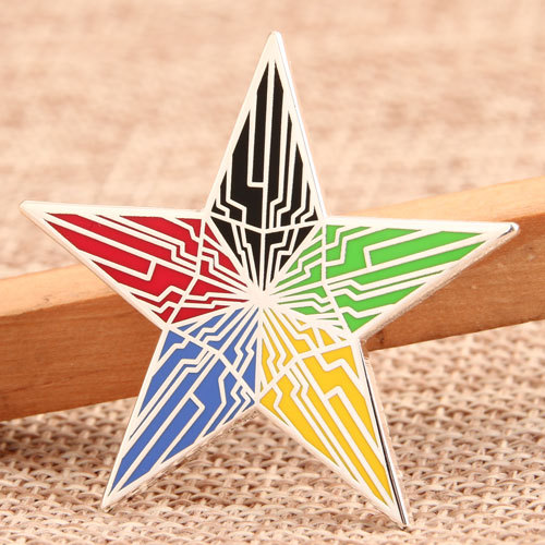 Five-Pointed Star Enamel Pins