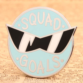 Custom Squad Goals Enamel Pins