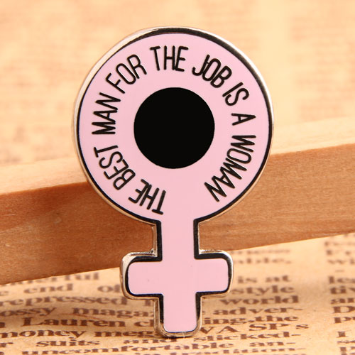 Custom Female Symbol Enamel Pins