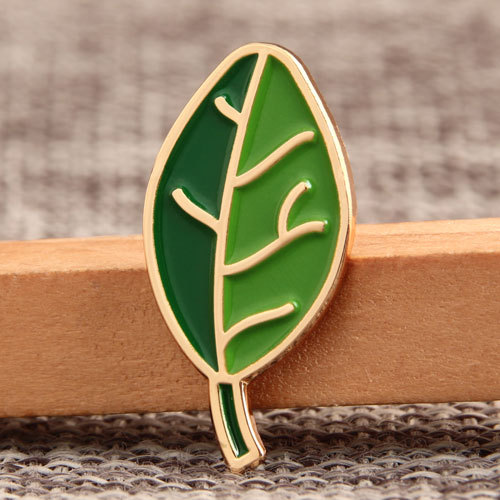 Custom Green Leaves Pins