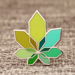 Custom Abstract Leaf Pins