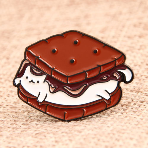 Sandwich Cat Lapel Pins