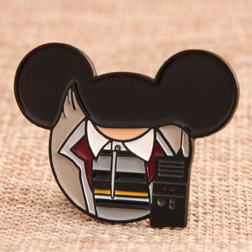 Soft Enamel Pins Security Staff Lapel Pins Cheap
