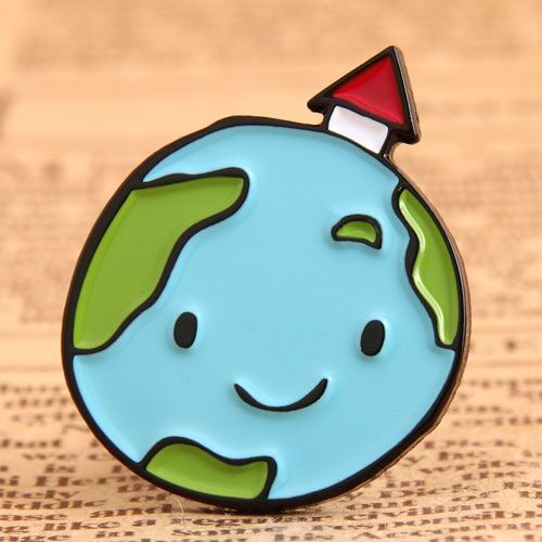Earth Cute Enamel Pin
