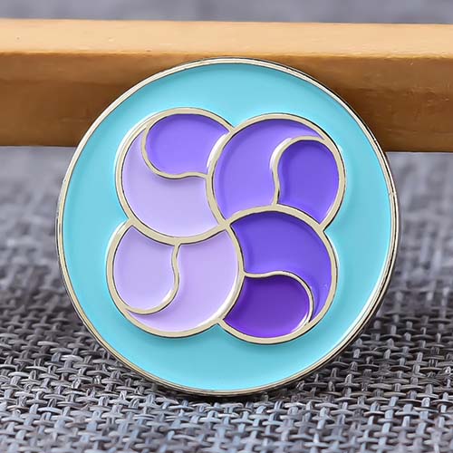 Purple Petals Enamel Pins