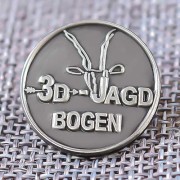 3D JAGD BOGEN Enamel Pins