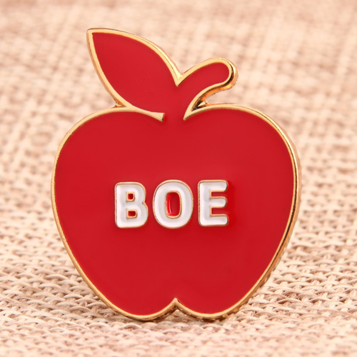 Boe Red Apple Lapel Pins