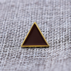 Brown Triangle Enamel Pins