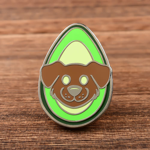 Avocado and Dog Custom Pins