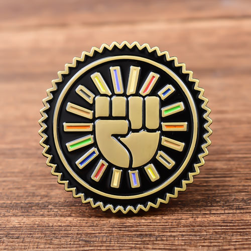Clenched Fist Custom Pins
