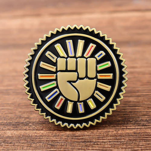 Clenched Fist Custom Pins