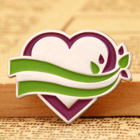 Heart With Branches Lapel Pins